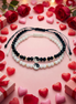 Set Brățări Valentine’s Day - Yin Yang și biluțe de Aur 14K