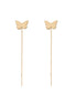 cercei cu lantisor si fluture aur 14k
